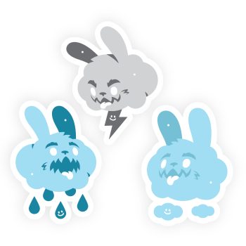 Cloud Bunny Sticker Pack